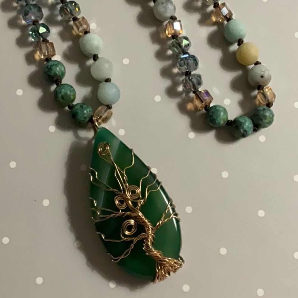‎BOHEMIAN NATURAL STONE NECKLACE